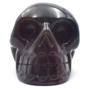 Bloodstone Crystal Skull Carving
